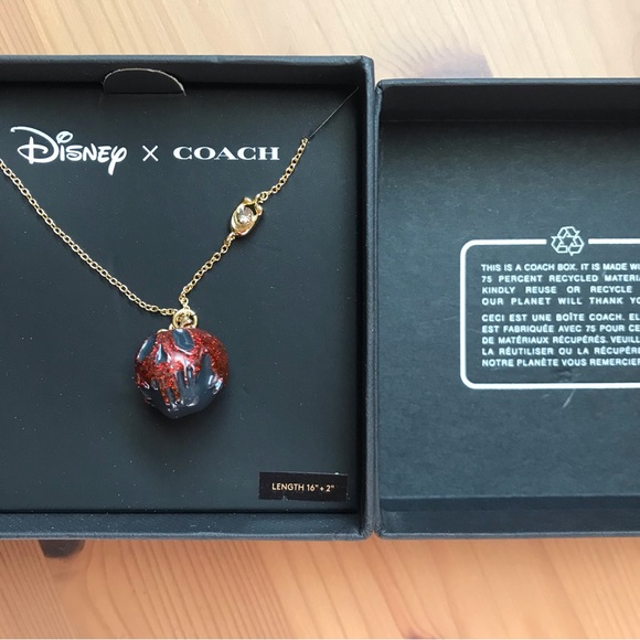 🍎 Coach Disney X Poison Apple Necklace - Picture 7 of 8